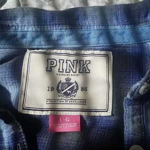 VS Pink flannel tshirt dress